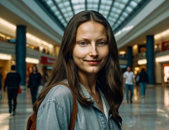 Современная Мона Лиза. Рисует нейросеть. Leonardo AI