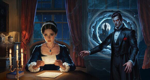 Письмо из Трансильвании. Рисует нейросеть. Leonardo AI